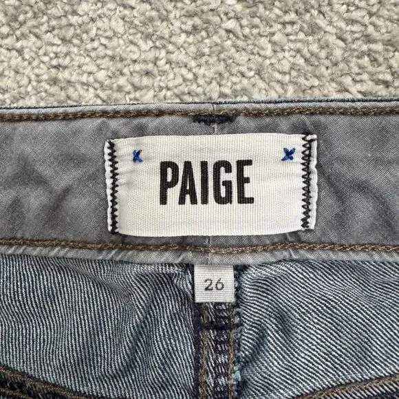 Paige Skyline Skinny Denim Jeans Womens 26 Blue Dark Wash Mid Rise Casual 28x28 - Picture 6 of 15